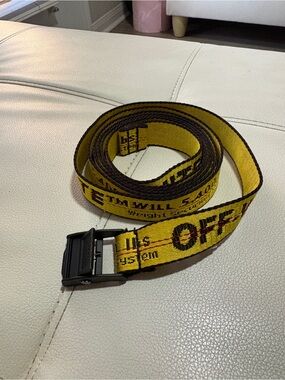 Off-White Yellow and Black Industrial Belt